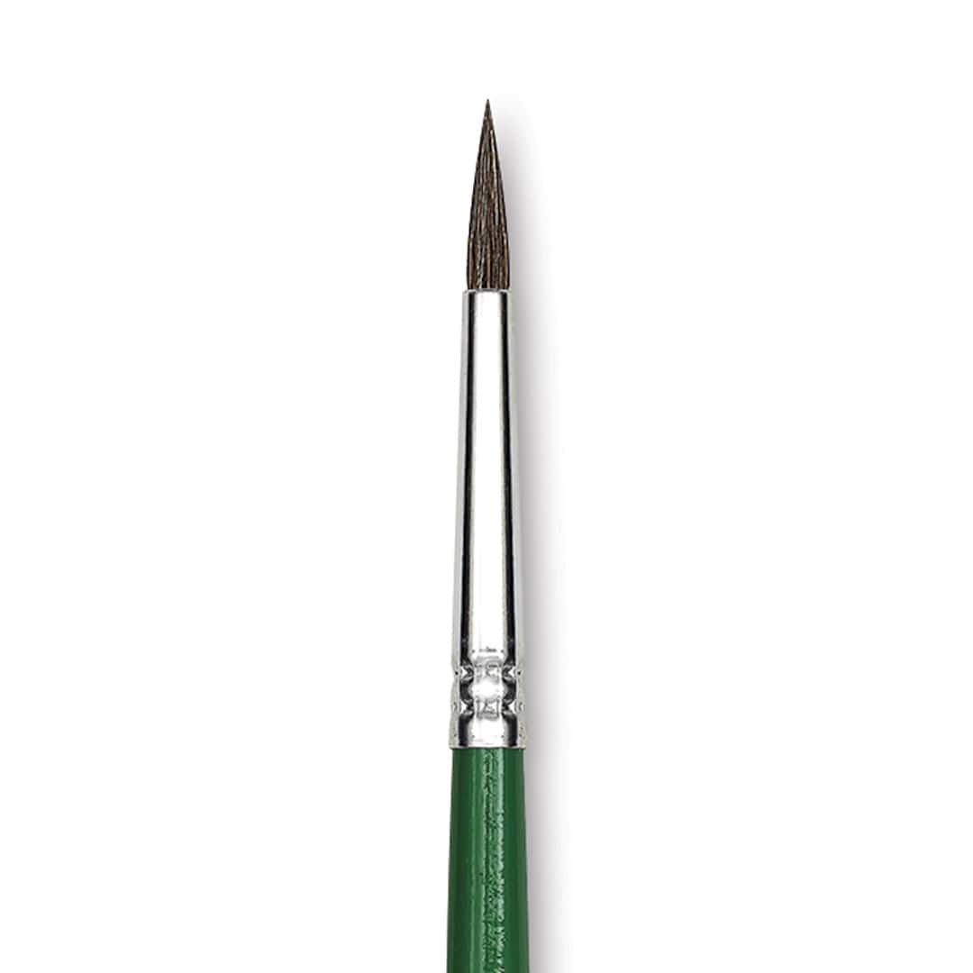 Open in modal - Blick Economy Pony Hair Brush - Round, Short Handle, Size 2 close-up