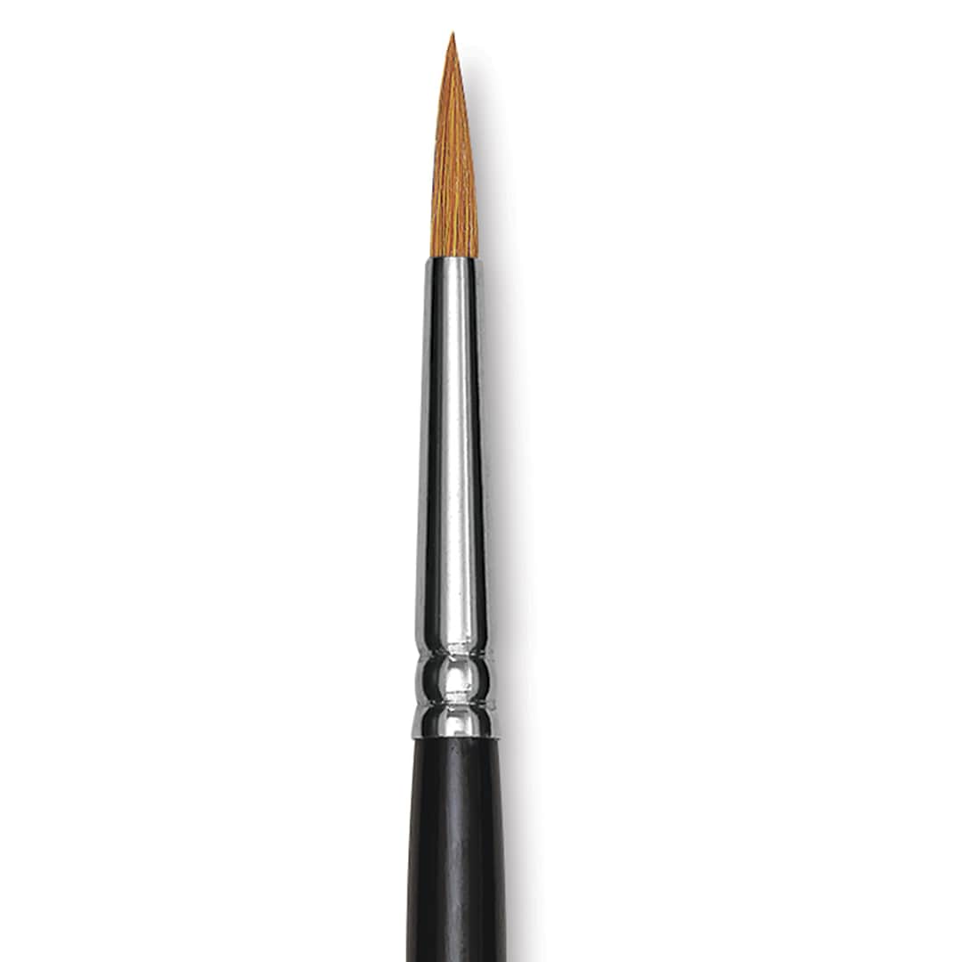 Open in modal - Blick Pointed Scholastic Brush - Round, Short Handle, Size 4 close-up