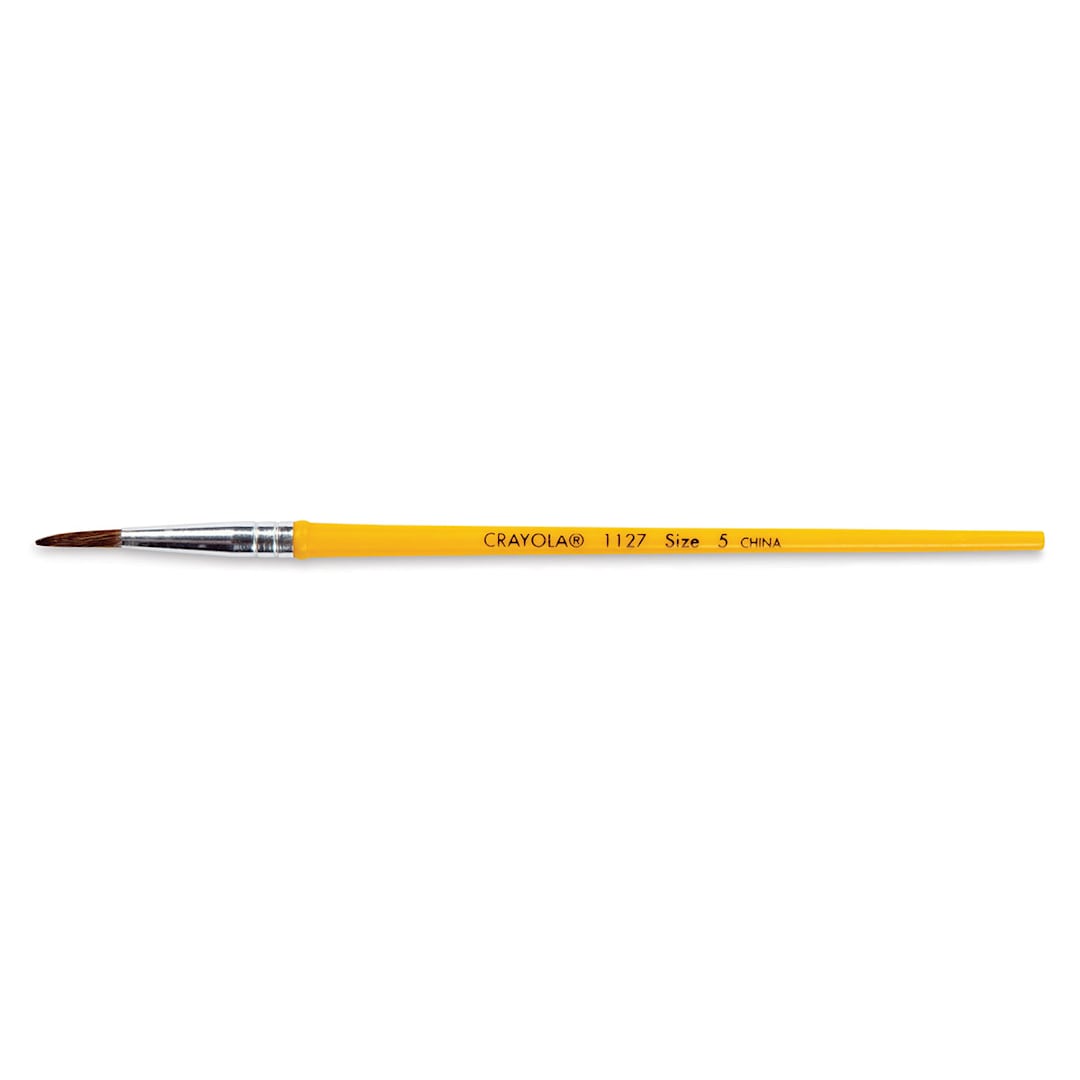 Open in modal - Crayola Camel Hair Watercolor Brush - Round, Size 5