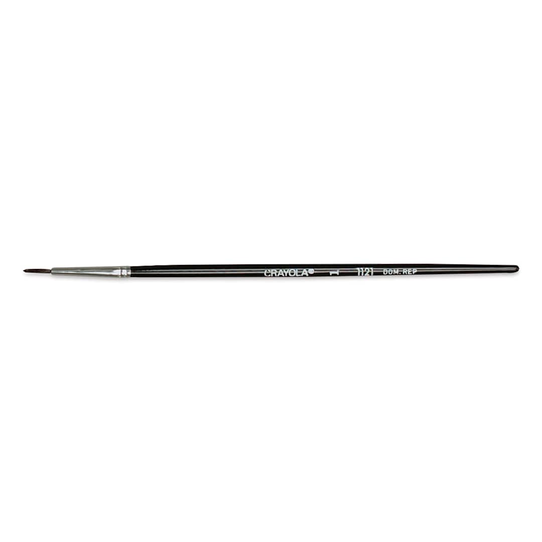 Open in modal - Crayola Wood Handle Watercolor Brush - Wood Handle, Size 1