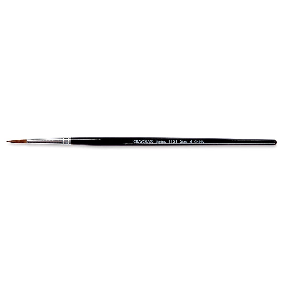 Open in modal - Crayola Wood Handle Watercolor Brush - Wood Handle, Size 4