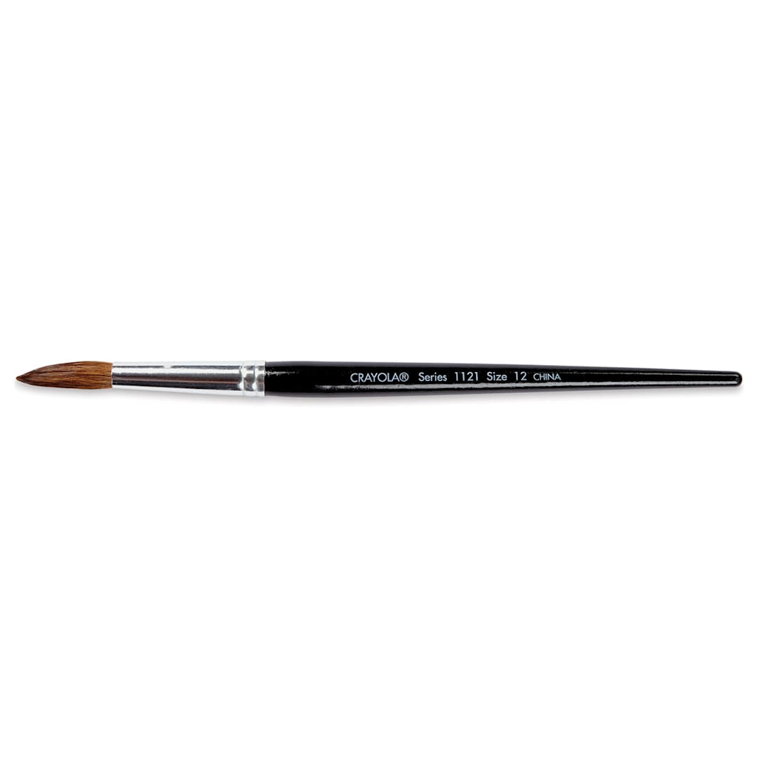 Open in modal - Crayola Wood Handle Watercolor Brush - Wood Handle, Size 12