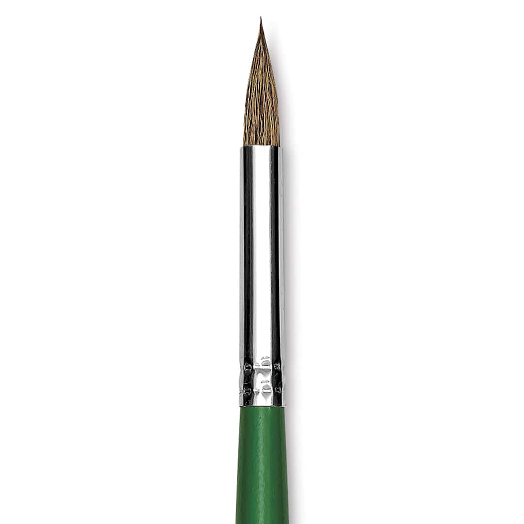 Open in modal - Blick Economy Ox/Pony Hair Brush - Round, Long Handle, Size 10 close up