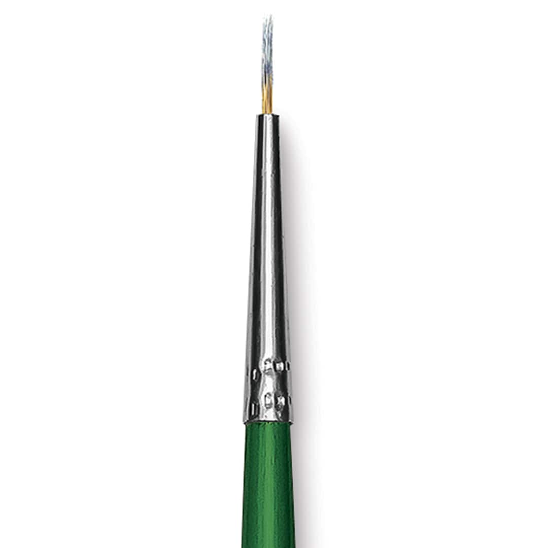 Open in modal - Blick Economy Golden Nylon Brush - Round, Long Handle, Size 0