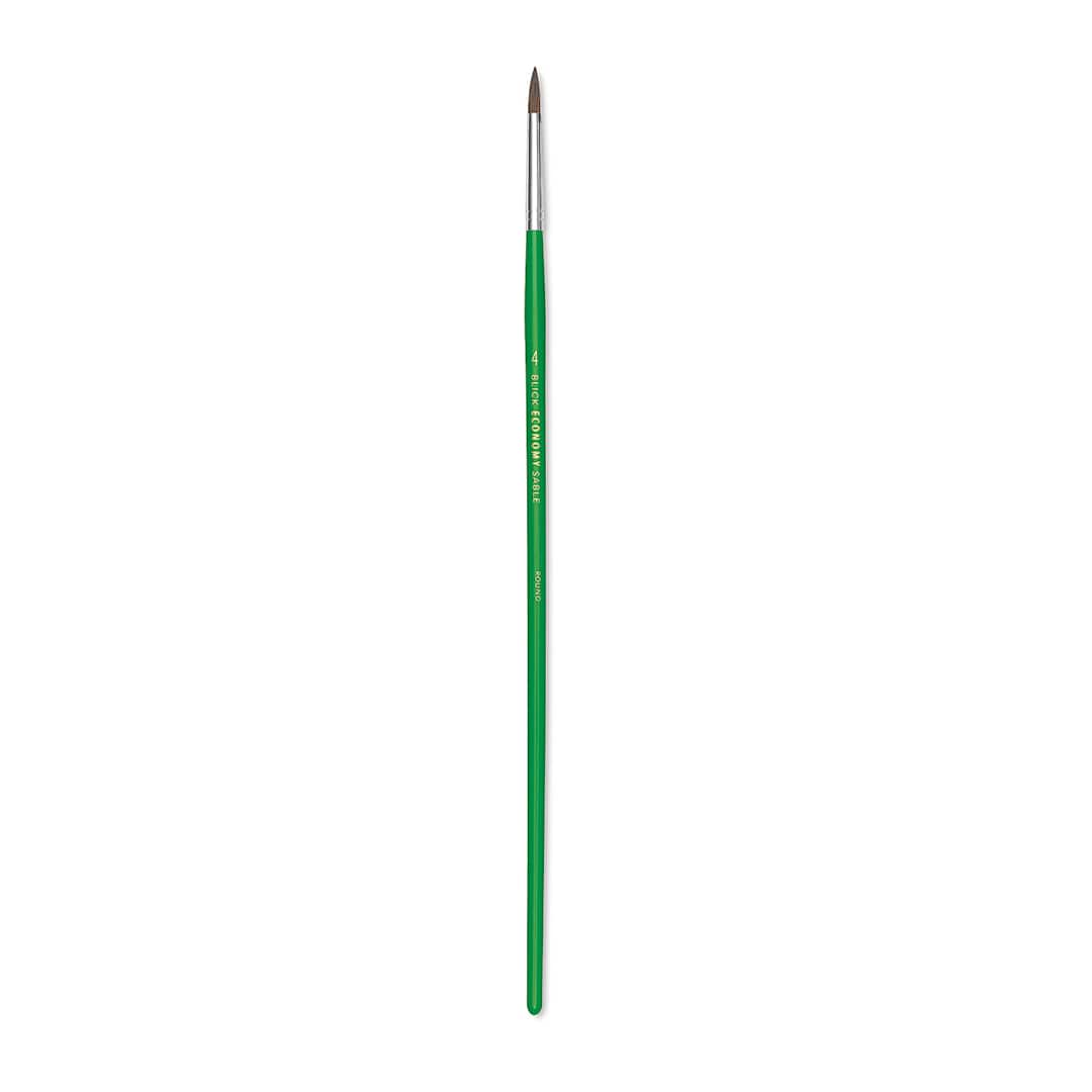 Open in modal - Blick Economy Sable Brush - Round, Long Handle, Size 4