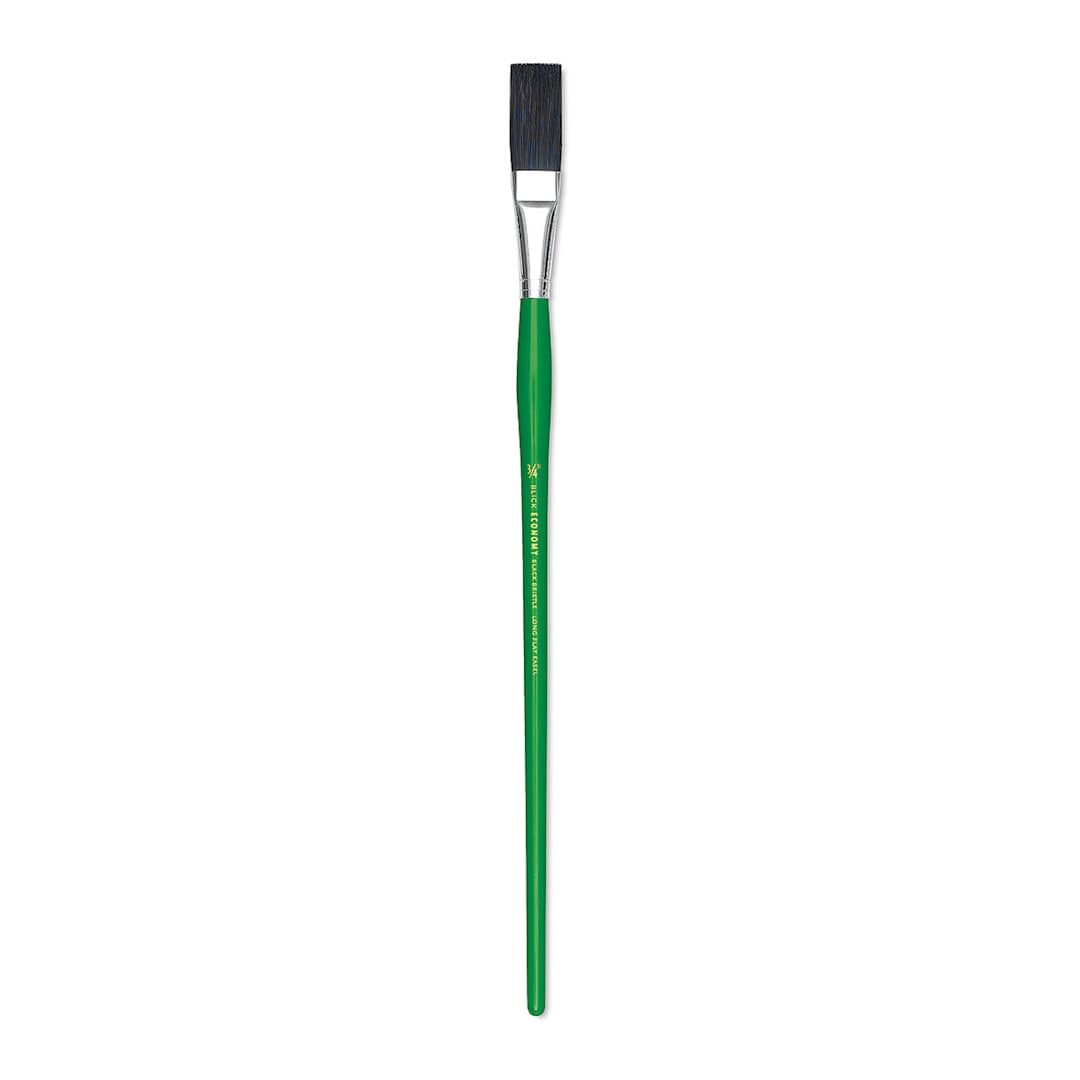 Open in modal - Blick Economy Black Bristle Brush - Extended Brush, Long Handle, 3/4"