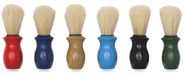 Open in modal - Pro Art Kids' Mop Brushes - 6 Brushes upright in row