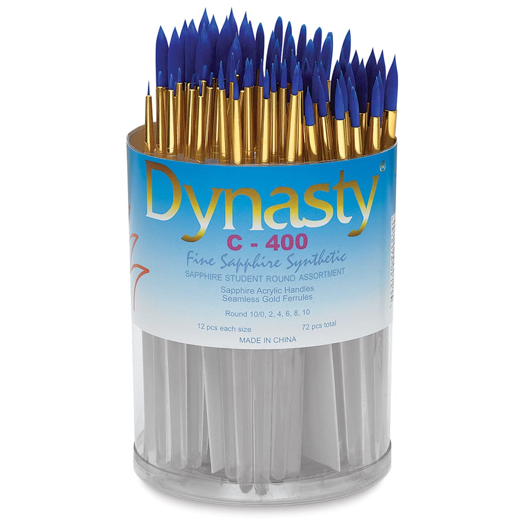Open in modal - Dynasty Fine Sapphire Synthetic Brush Set - Round, Set of 72