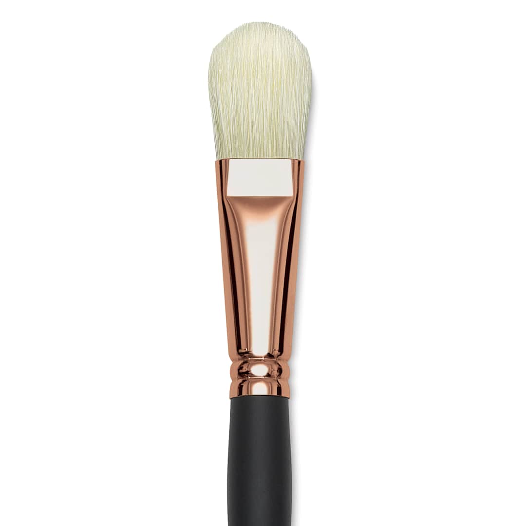 Open in modal - Blick Masterstroke Interlocking Bristle Brush - Filbert, Long Handle, Size 12