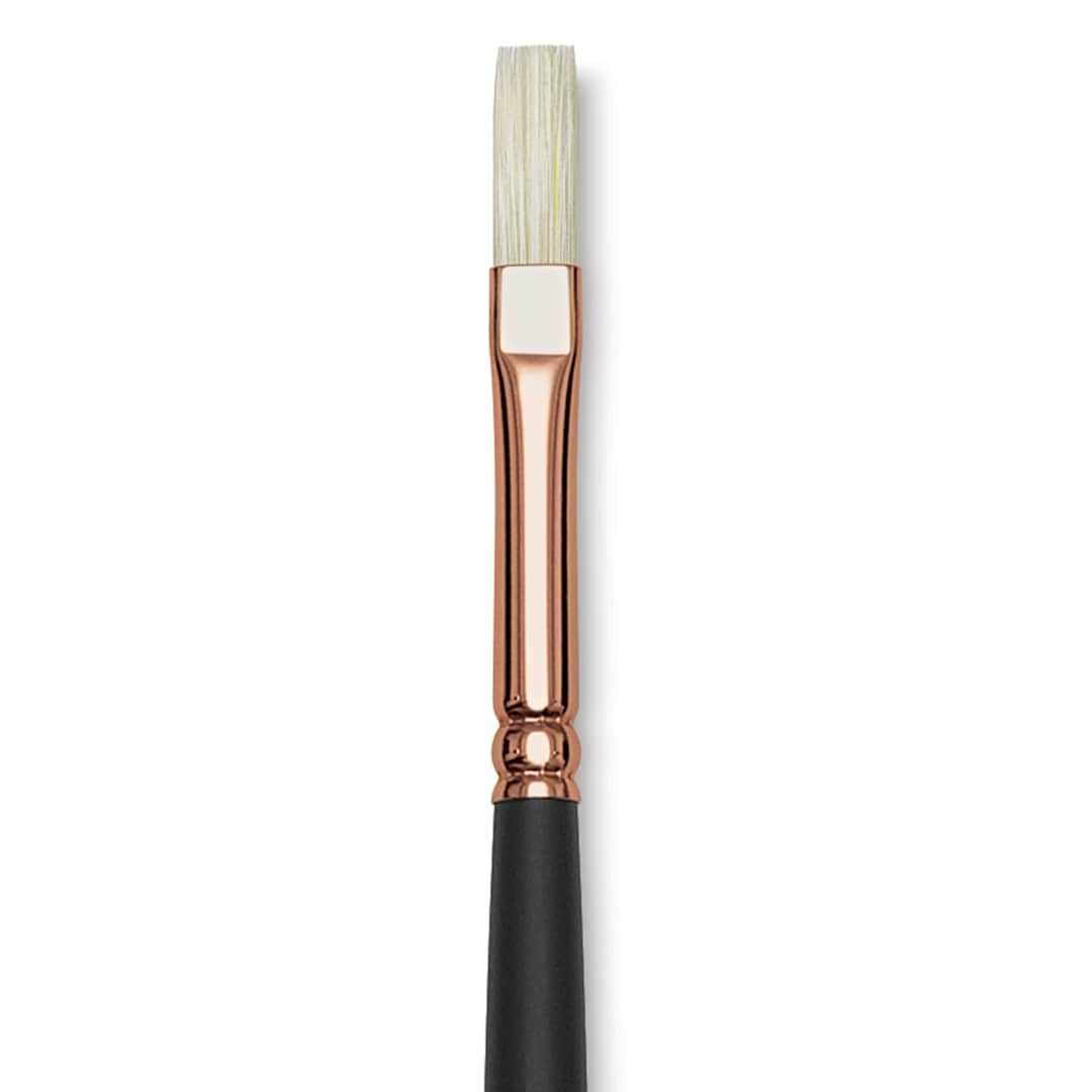 Open in modal - Blick Masterstroke Interlocking Bristle Brush - Flat, Long Handle, Size 2