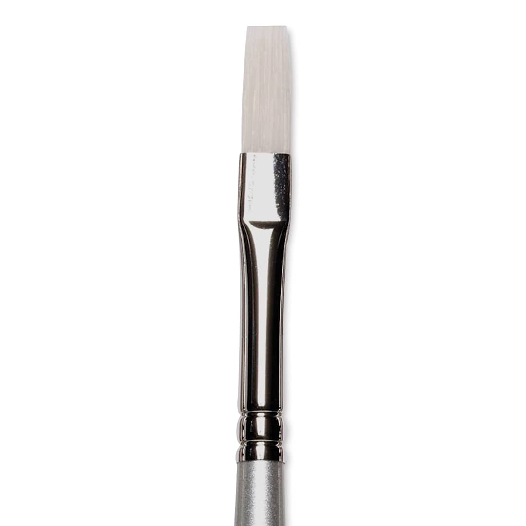 Open in modal - Winsor & Newton Artisan Brush - Flat, Long Handle, Size 4