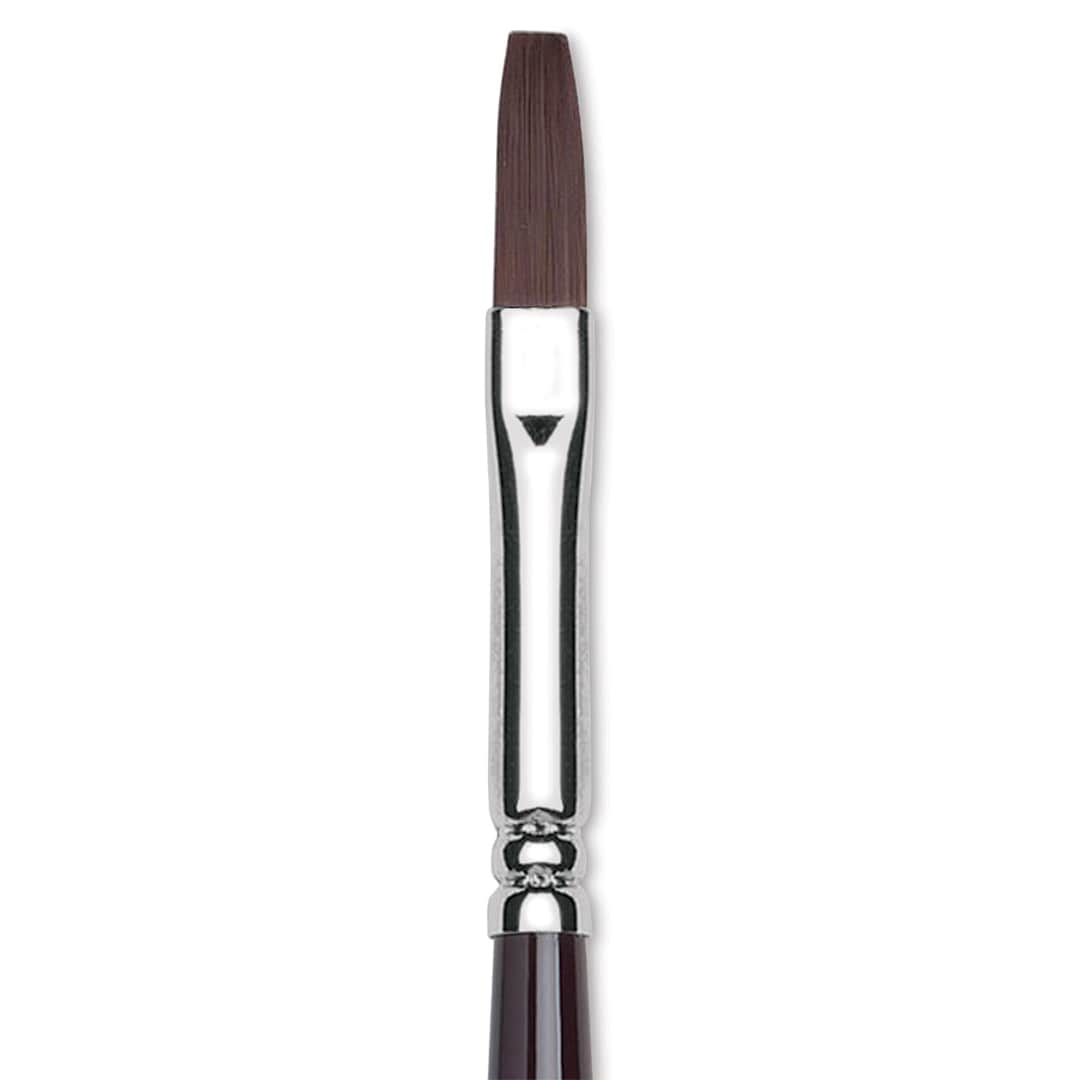 Open in modal - Winsor & Newton Galeria Brush - Flat, Long Handle, Size 2