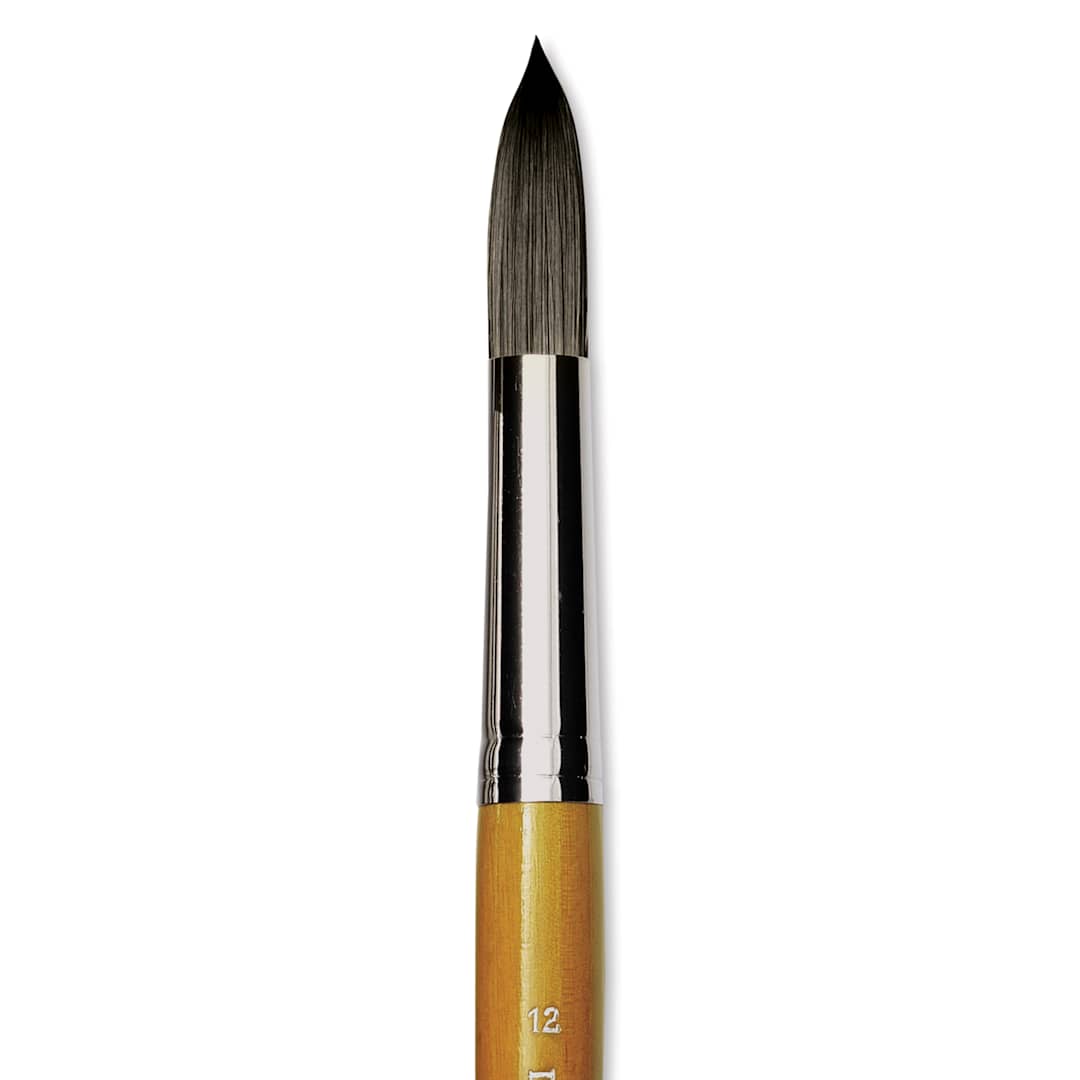 Open in modal - Isabey Isacryl Brush - Round, Long Handle, Size 12