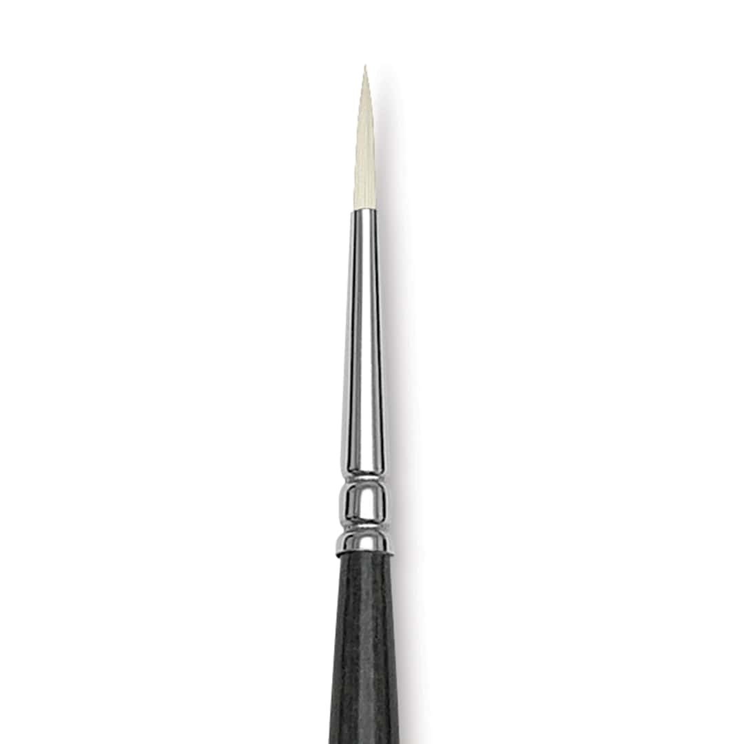 Open in modal - Blick Studio Synthetic Brush - Round, Long Handle, Size 2, close-up