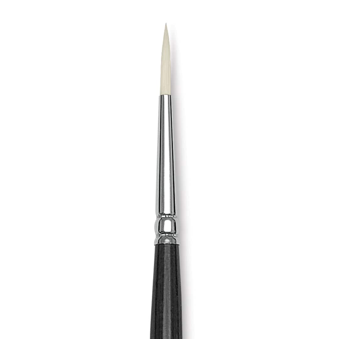 Open in modal - Blick Studio Synthetic Brush - Round, Long Handle, Size 4, close-up