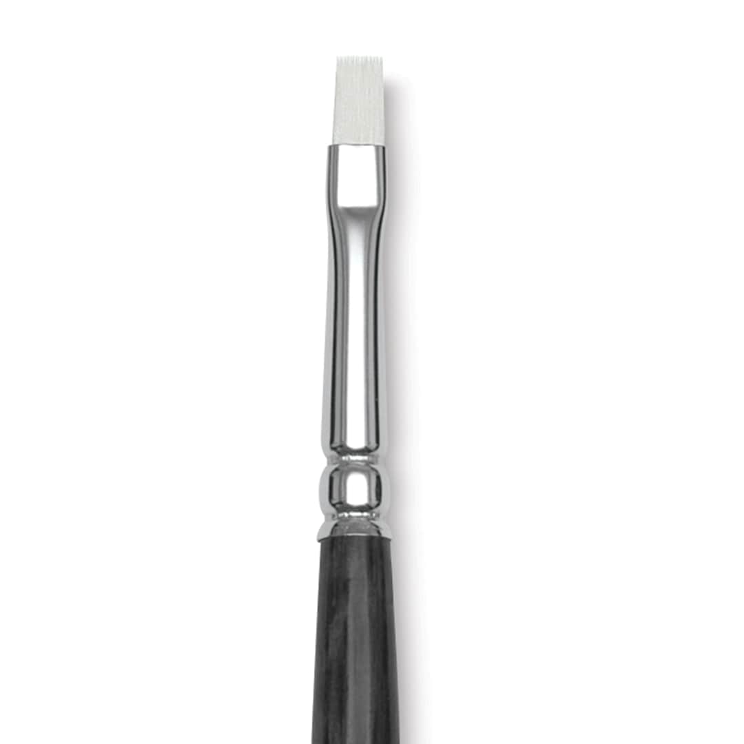 Open in modal - Blick Studio Synthetic Brush - Bright, Long Handle, Size 6, close-up