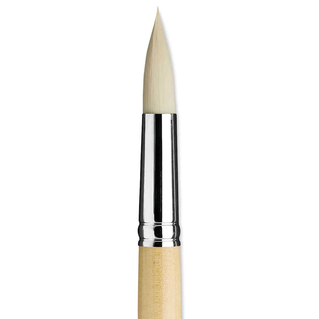 Open in modal - Da Vinci Top Acryl Synthetic Brush - Round, Long Handle, Size 28 close up