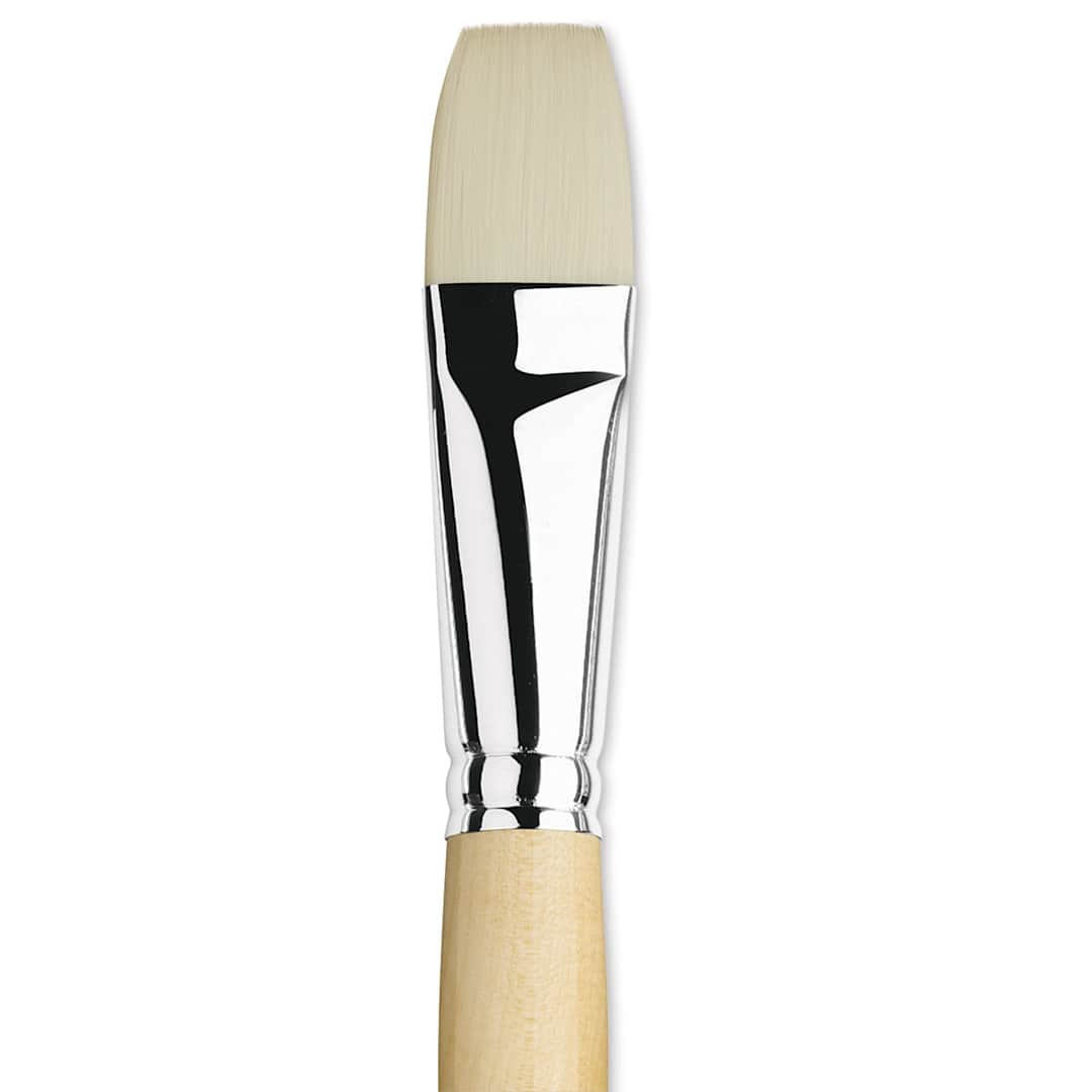 Open in modal - Da Vinci Top Acryl Synthetic Brush - Bright, Long Handle, Size 30 close up