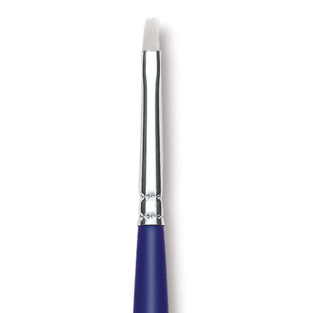 Open in modal - Blick Scholastic Wonder White Brush - Bright, Long Handle, Size 2 close up