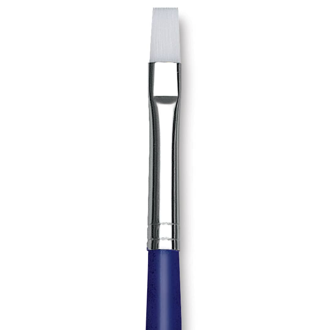 Open in modal - Blick Scholastic Wonder White Brush - Bright, Long Handle, Size 8 close up