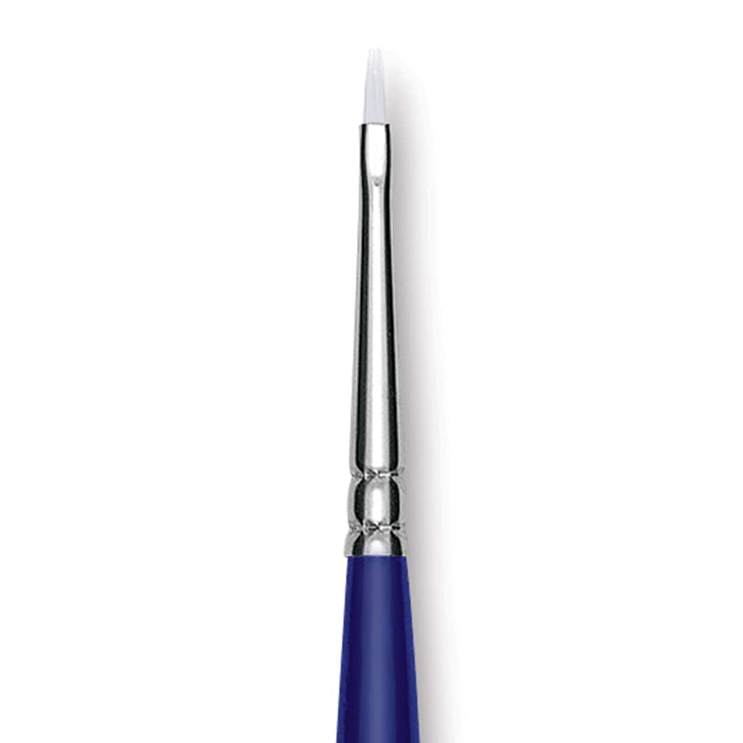 Open in modal - Blick Scholastic Wonder White Brush - Filbert, Long Handle, Size 0 close up
