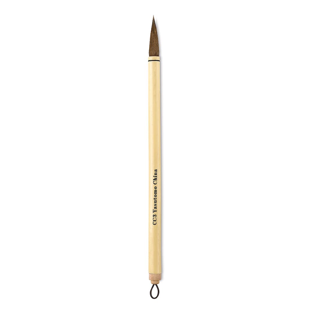 Open in modal - Yasutomo Bamboo Calligraphy Brush - Size 3
