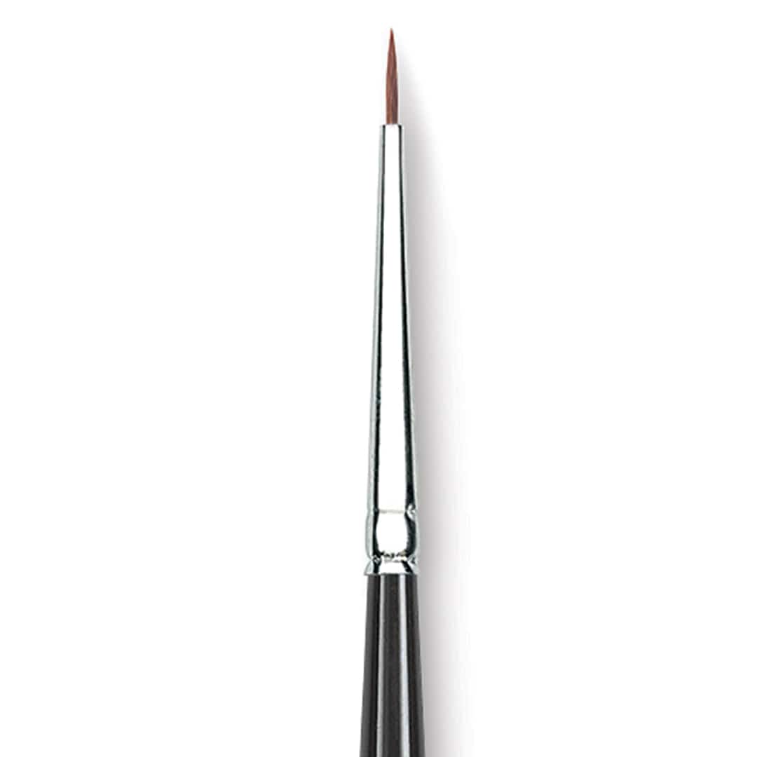 Open in modal - Princeton Series 7050 Kolinsky Sable Round - Size 3/0, Short Handle close up
