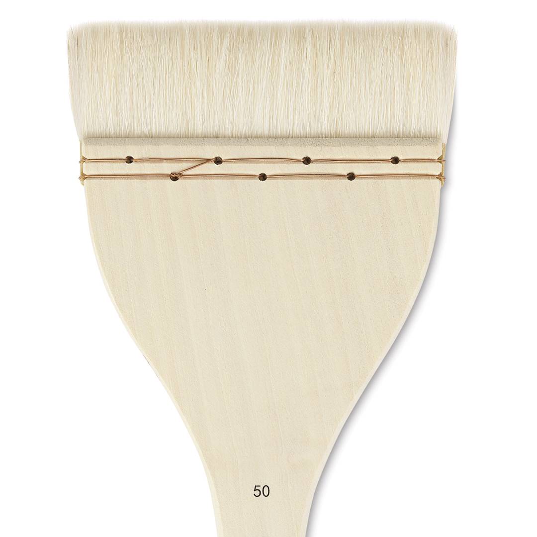 Open in modal - Silver Brush Atelier Flat Hake Brush - Size 50, Long Handle