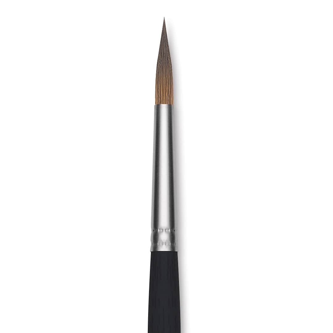 Open in modal - Princeton Aqua Elite Series 4850 Synthetic Brush - Long Round, Size 8, Short Handle, close up