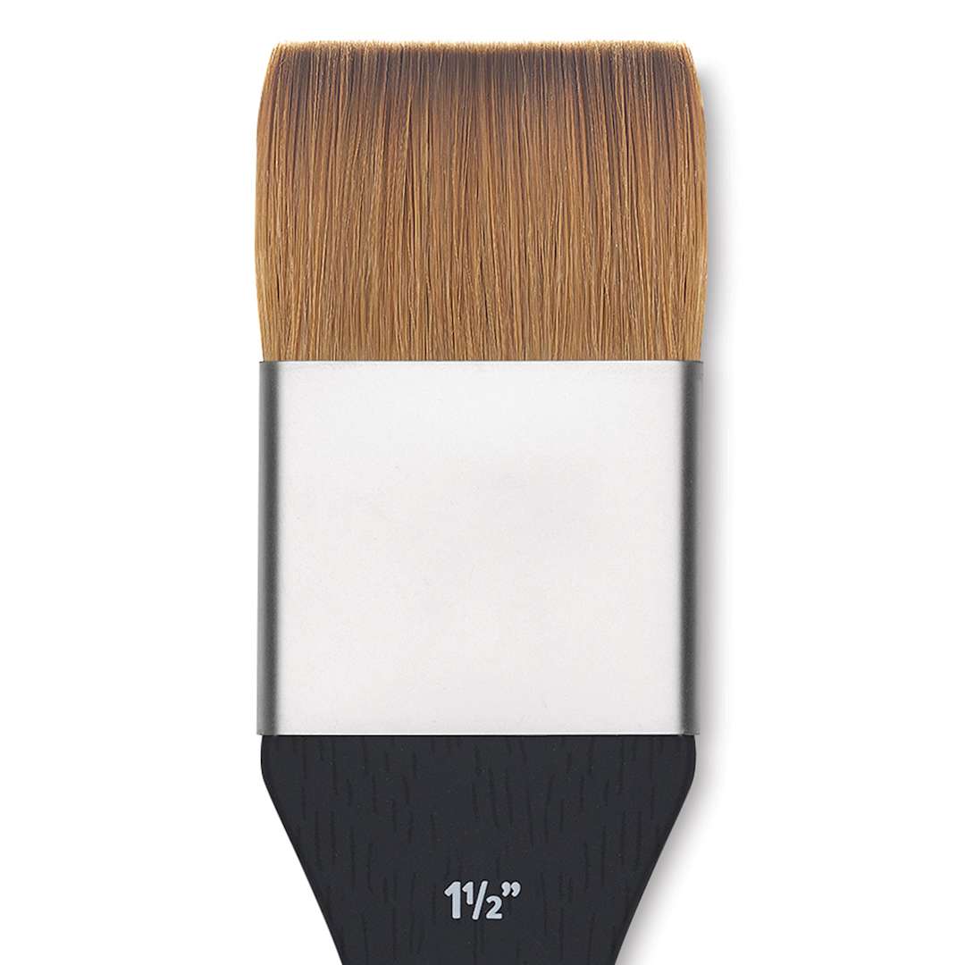 Open in modal - Princeton Aqua Elite Series 4850 Synthetic Brush - Mottler, Size 1-1/2", Short Handle, close up