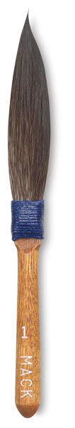 Open in modal - Mack Sword Striping Brush - Size 1 Sword Striping Brush shown vertically