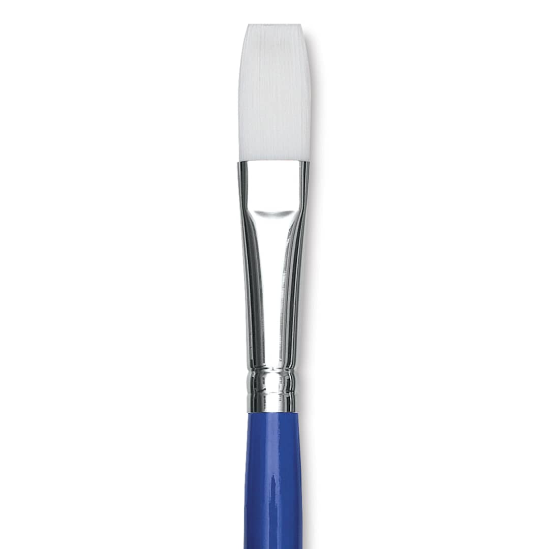 Open in modal - Blick Scholastic Wonder White Brush - One-Stroke, 1/2", close up