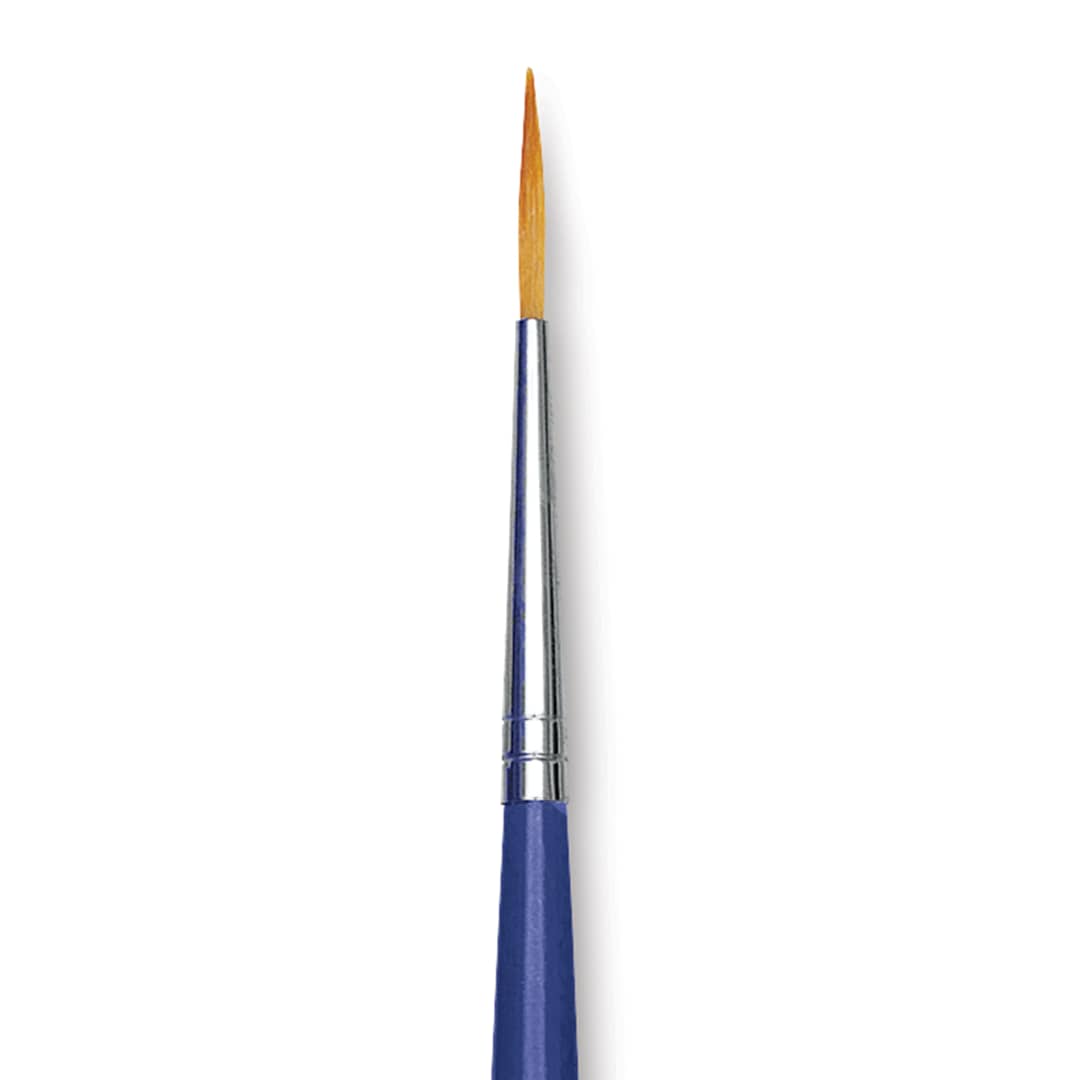 Open in modal - Blick Scholastic Golden Taklon Brush - Script, Size 0