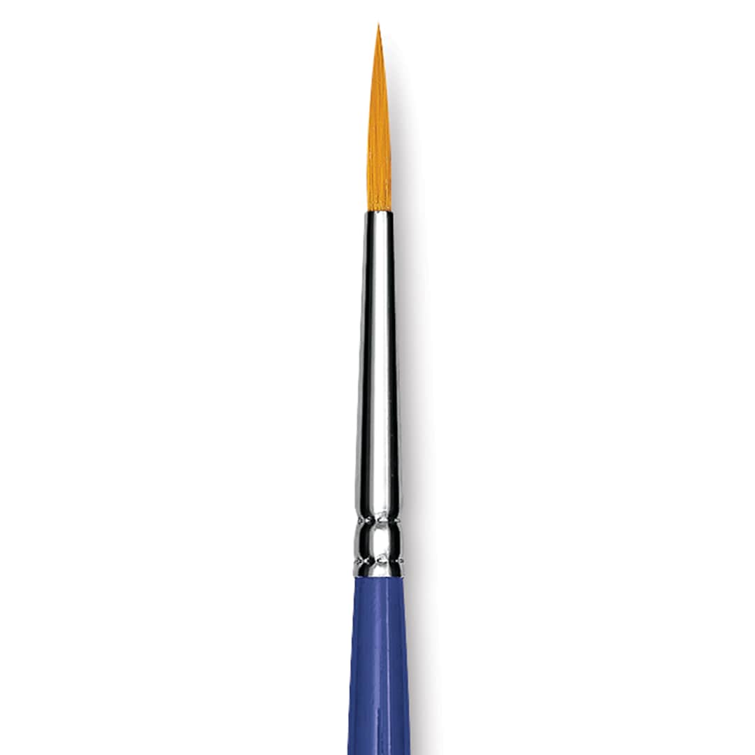 Open in modal - Blick Scholastic Golden Taklon Brush - Script, Size 1