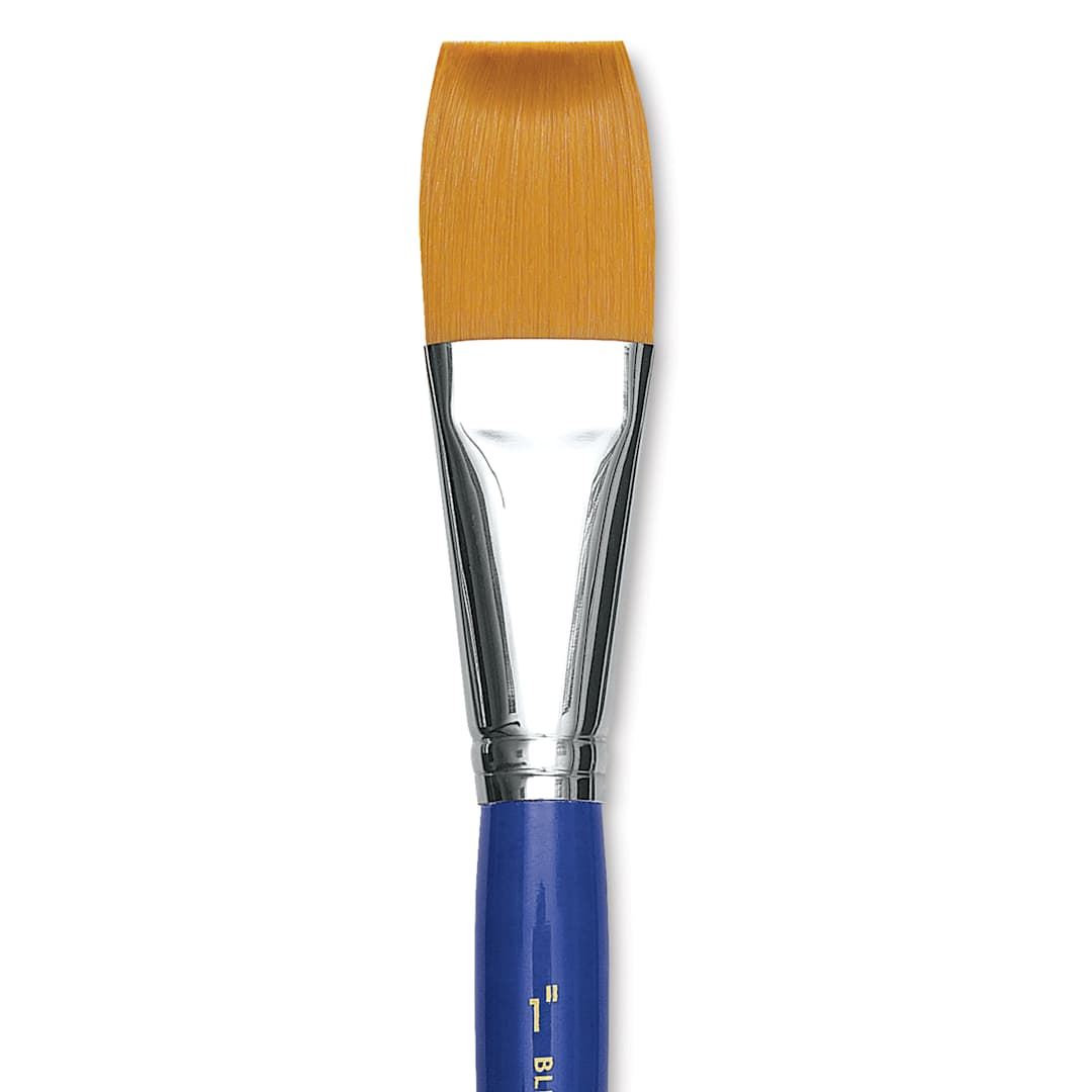 Open in modal - Blick Scholastic Golden Taklon Brush - One-Stroke, 1"