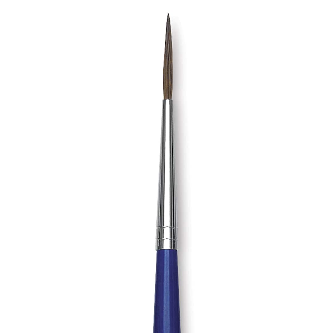 Open in modal - Blick Scholastic Red Sable Brush - Script, Size 1 close up