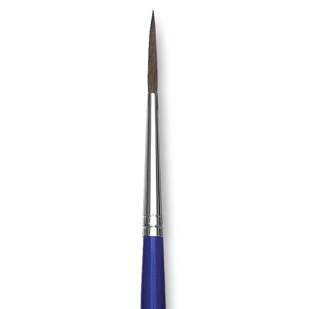 Open in modal - Blick Scholastic Red Sable Brush - Script, Size 2 close up