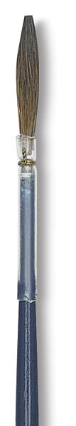 Open in modal - Luco Kazan Round Lettering Brushes - Closeup of tip of Size 4 brush
