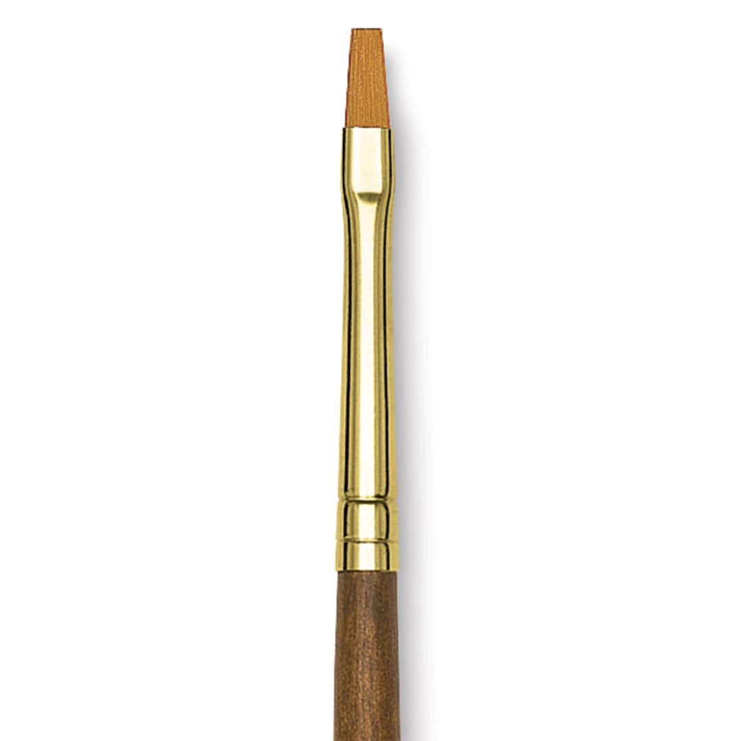 Open in modal - Blick Studio Decorative Brush - Flat, Short Handle, Size 2 close up