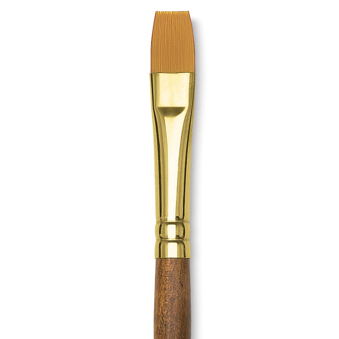 Open in modal - Blick Studio Decorative Brush - Flat, Short Handle, Size 10 close up