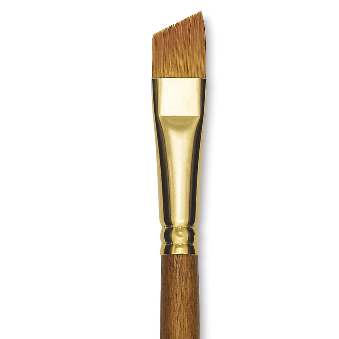 Open in modal - Blick Studio Decorative Brush - Angular, Short Handle, 1/2" close up