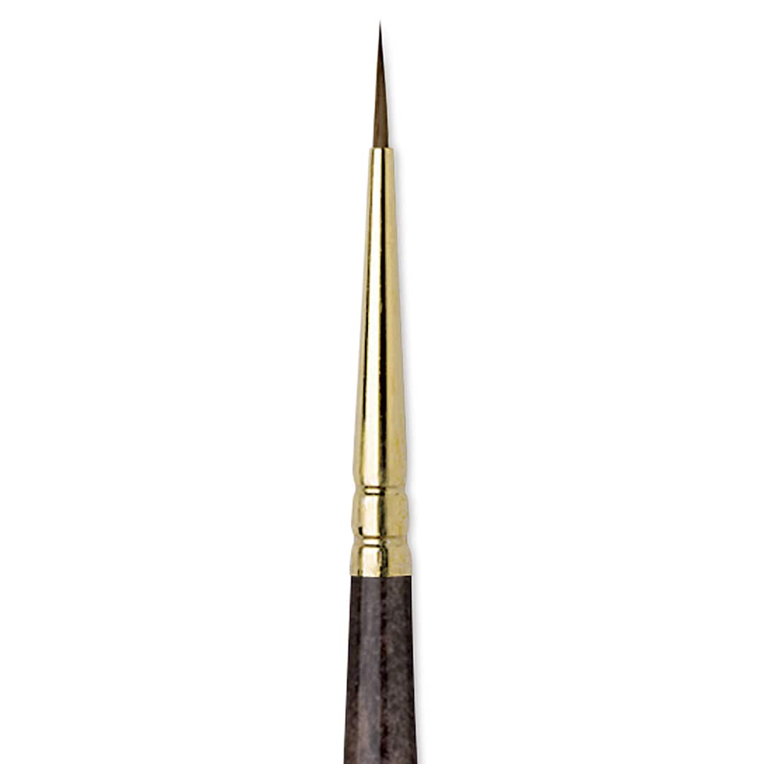 Open in modal - Da Vinci Harbin Kolinsky Brush - Sharp Round, Short Handle, 2/0 close up