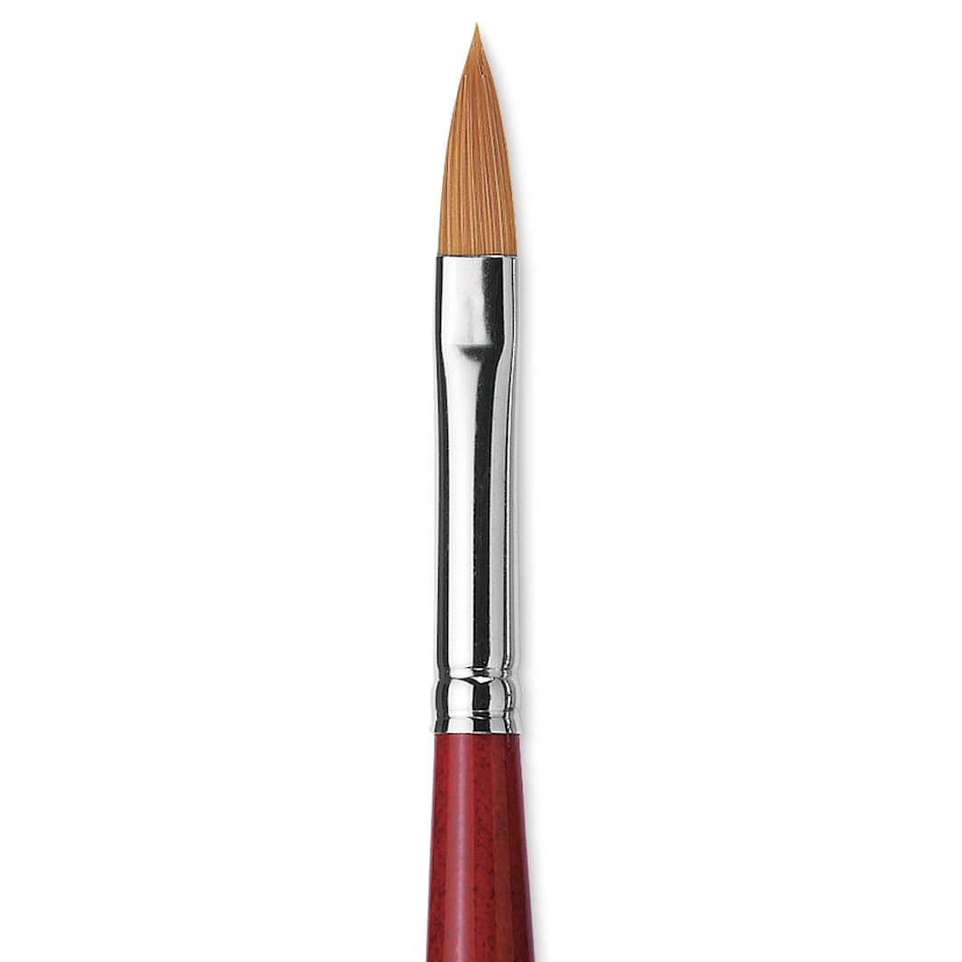 Open in modal - Da Vinci Artist Brush Set - Closeup of Size 8 Oval Wash brush shown 