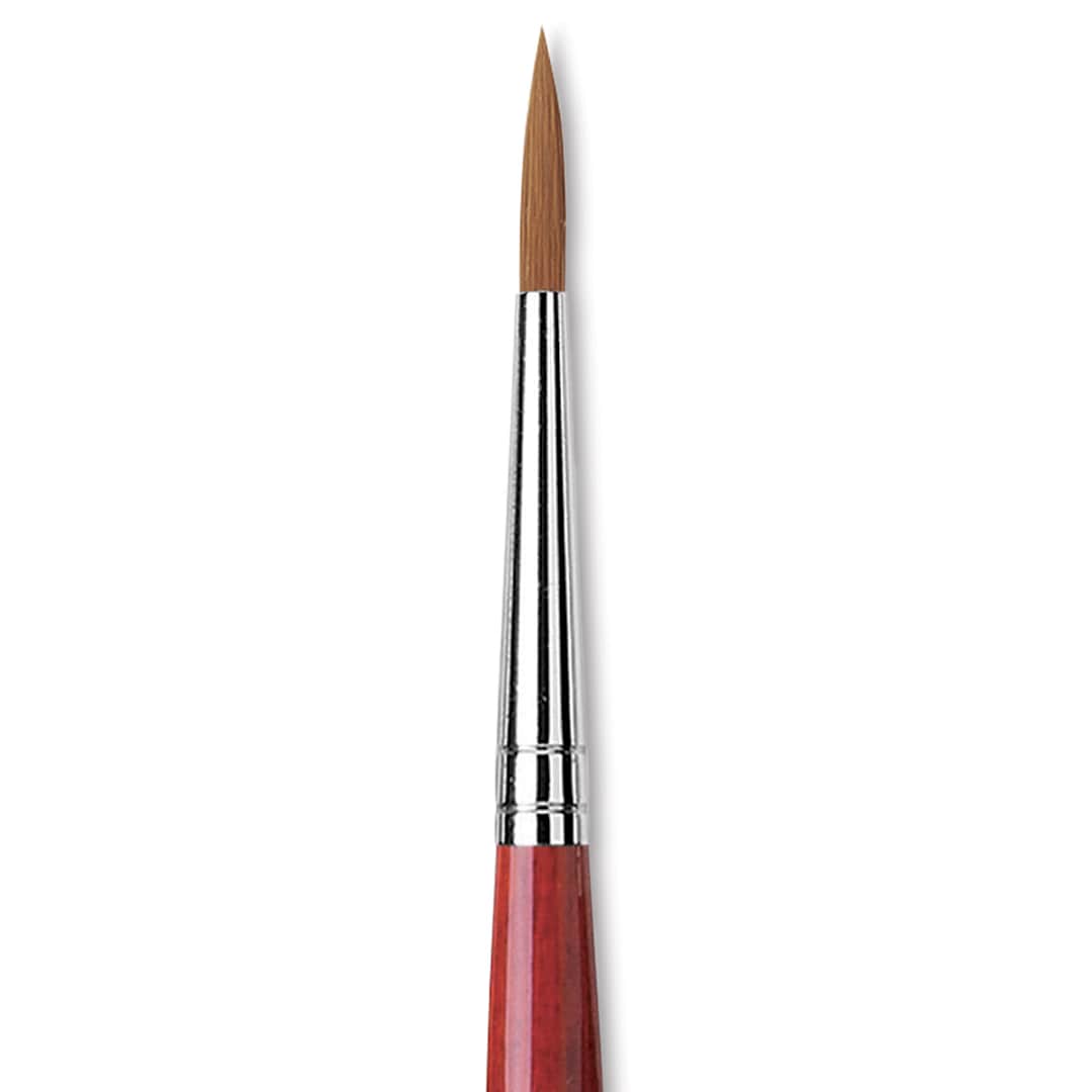 Open in modal - Da Vinci Cosmotop Spin Brush - Round, Short Handle, Size 4 close up