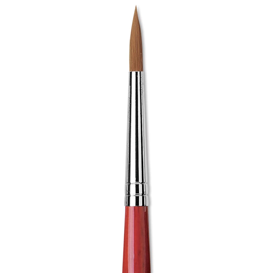 Open in modal - Da Vinci Artist Brush Set - Closeup of Size 5 Round brush shown