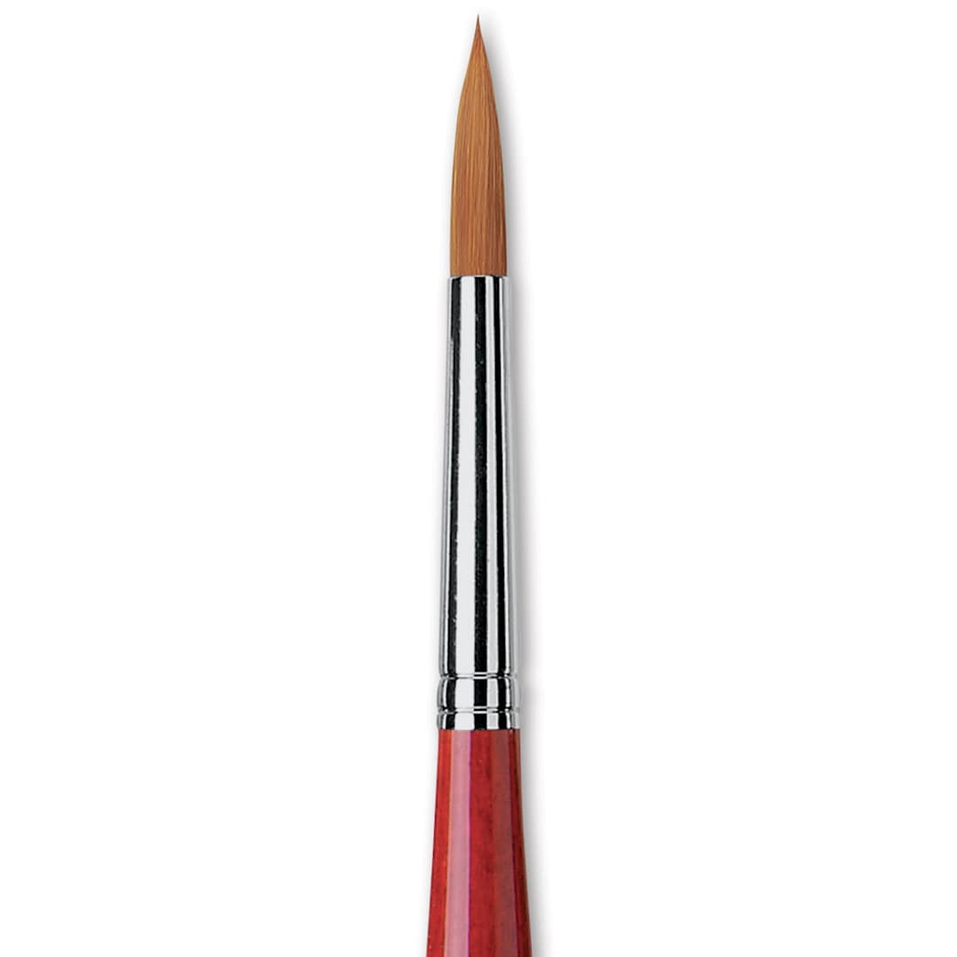 Open in modal - Da Vinci Cosmotop Spin Brush - Round, Short Handle, Size 8, close up