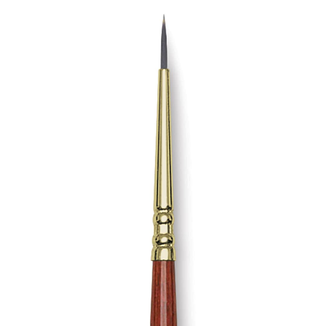 Open in modal - Blick Master Short Handle Synthetic Brush - Round, Size 0, close-up