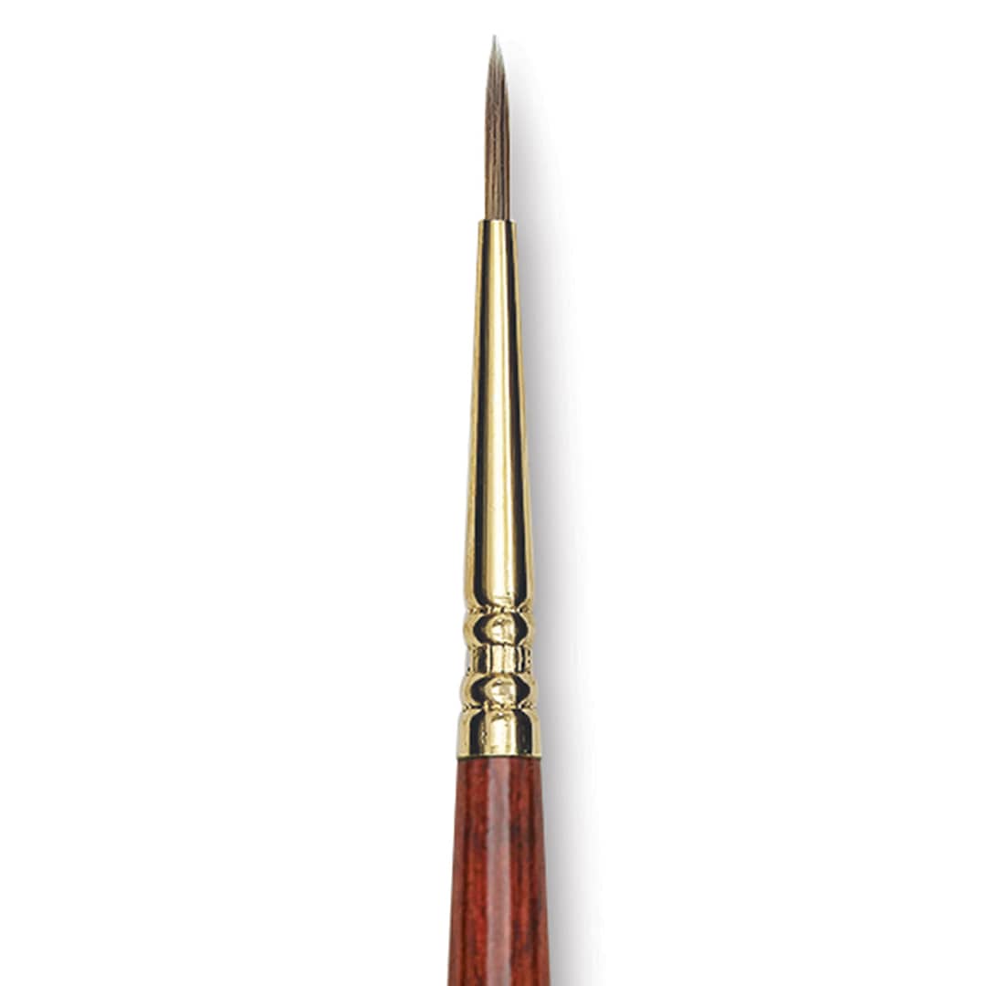 Open in modal - Blick Master Short Handle Synthetic Brush - Round, Size 1, close-up