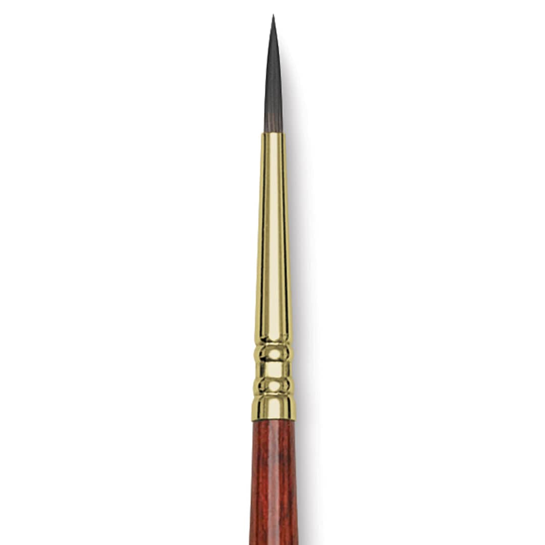Open in modal - Blick Master Short Handle Synthetic Brush - Round, Size 2, close-up