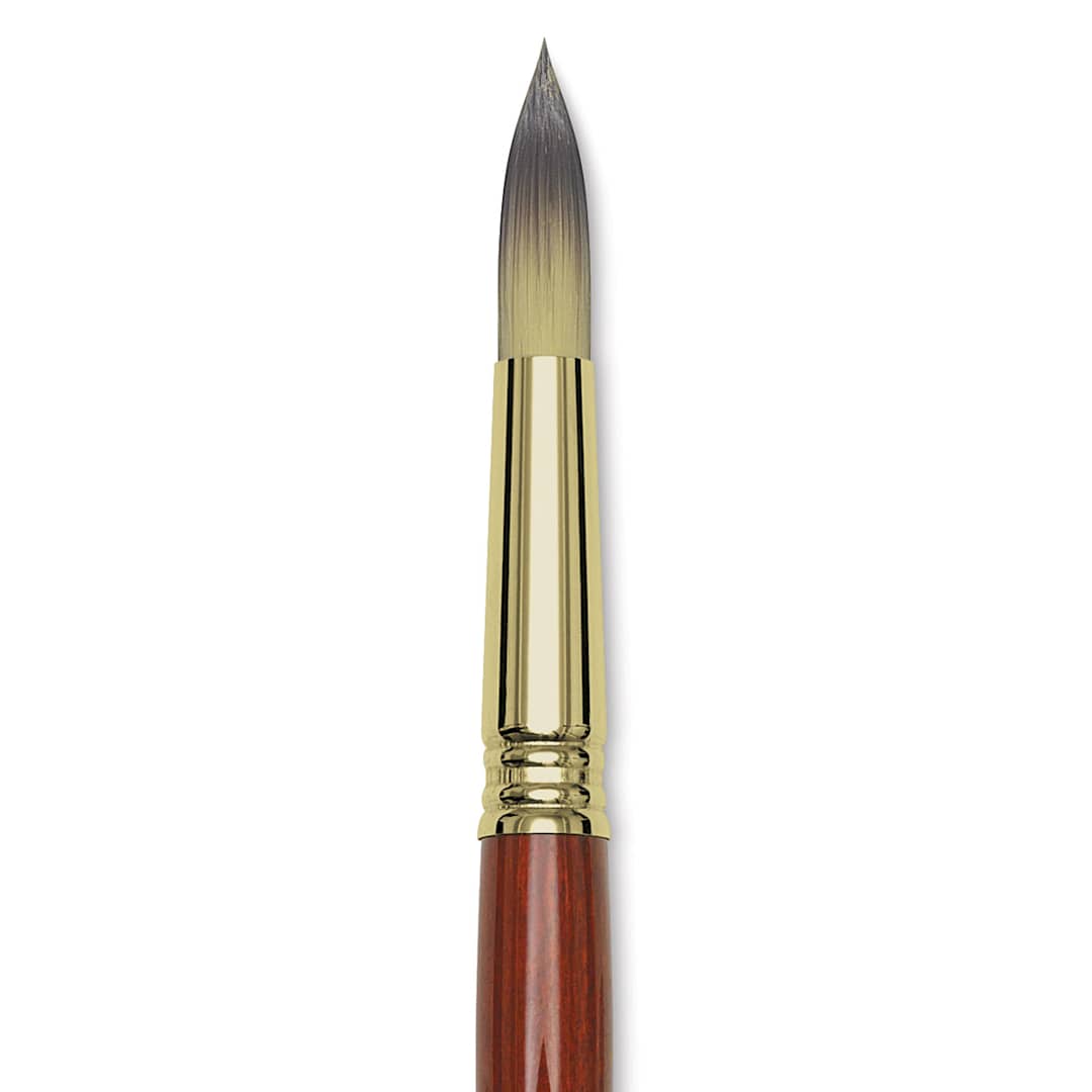 Open in modal - Blick Master Short Handle Synthetic Brush - Round, Size 16, close-up